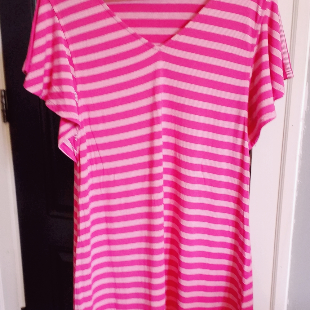 Tommy Bahama Pink Striped Dress